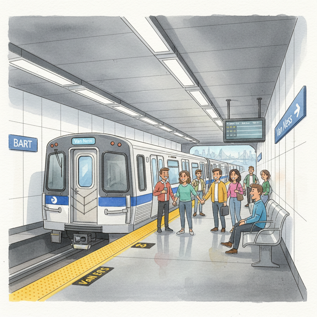 SF BART Door Fix Keeps Van Ness Moving