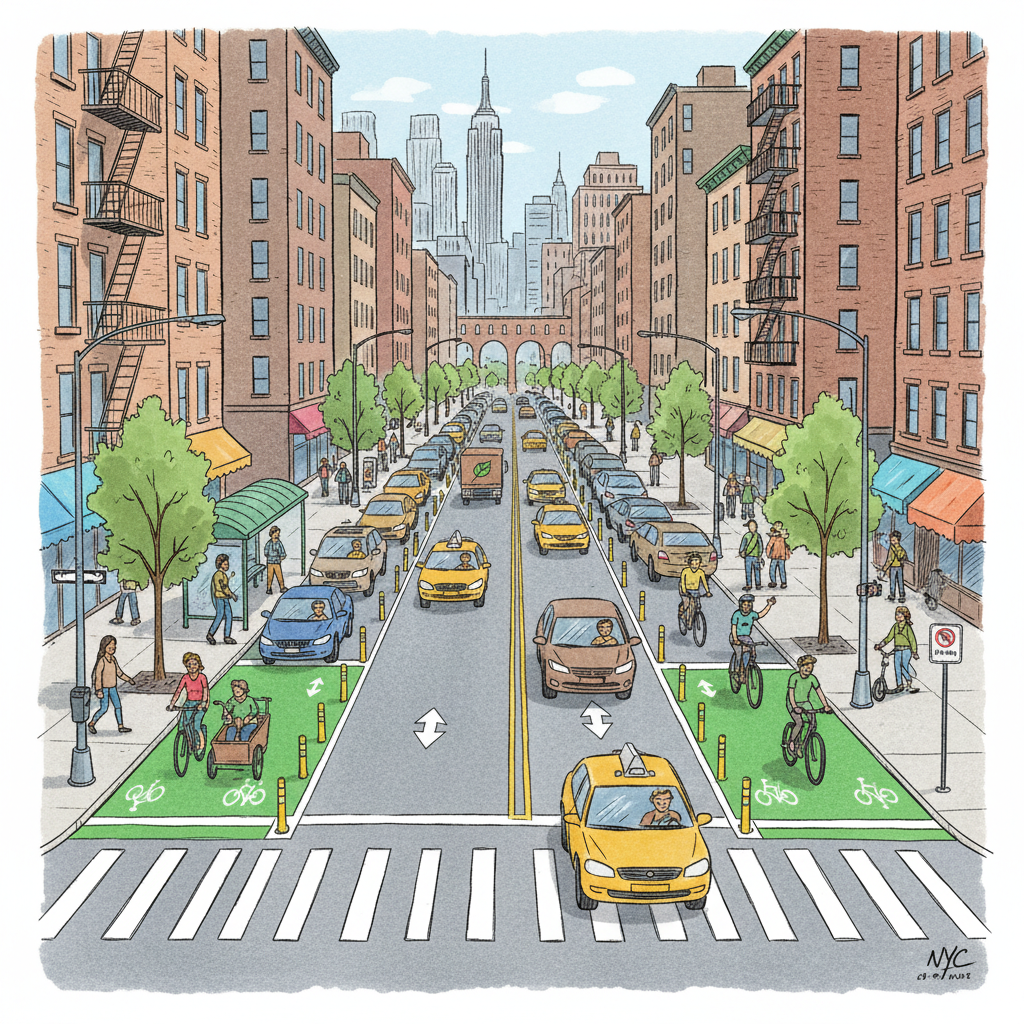 NYC Redesigns McGuinness Blvd for Safer Streets