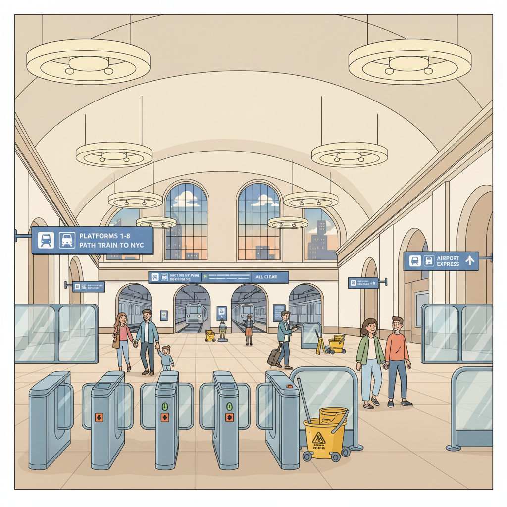 Newark Penn Station Adapts With Nightly Cleaning