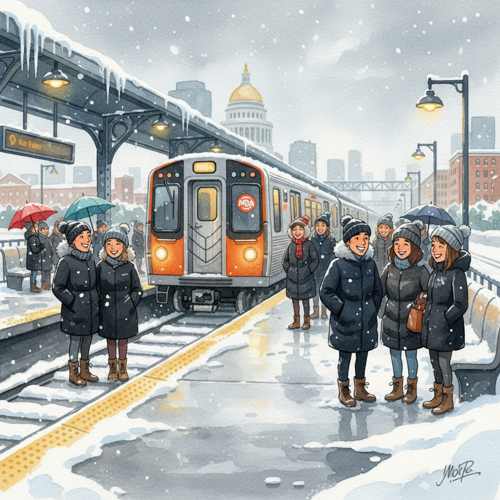 Boston MBTA Preps for Snow With New Winter Tools