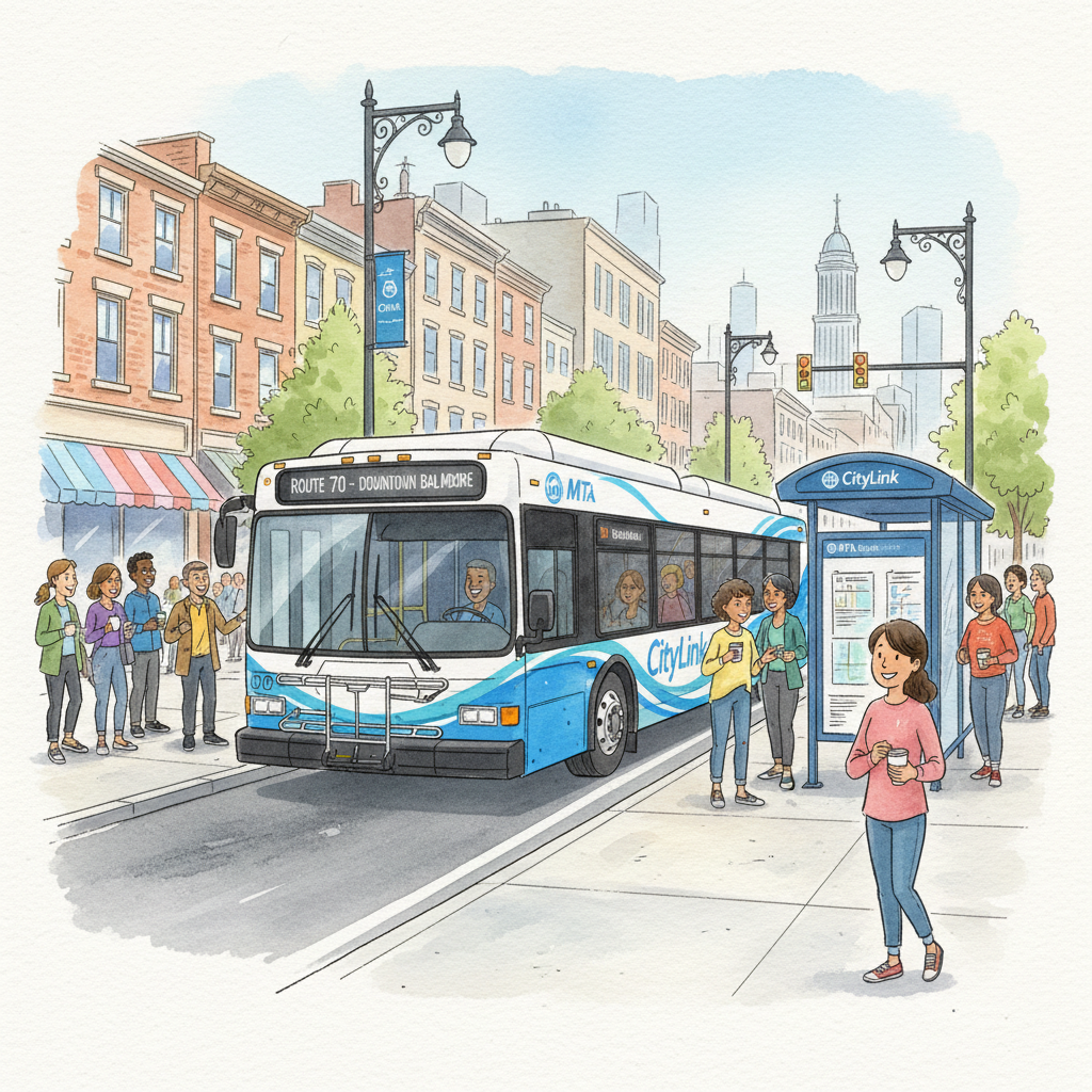 Baltimore CityLink Disrupted — MTA Working to Restore Service