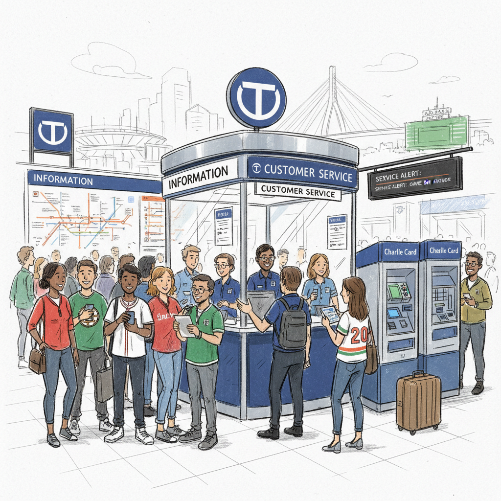 Boston Transit Center Helps Fans Reach Patriots Game