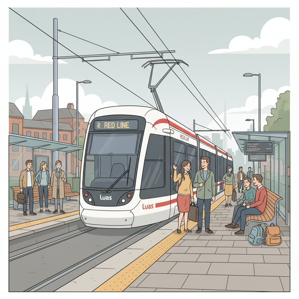 Dublin Luas Works to Restore Red Line Service