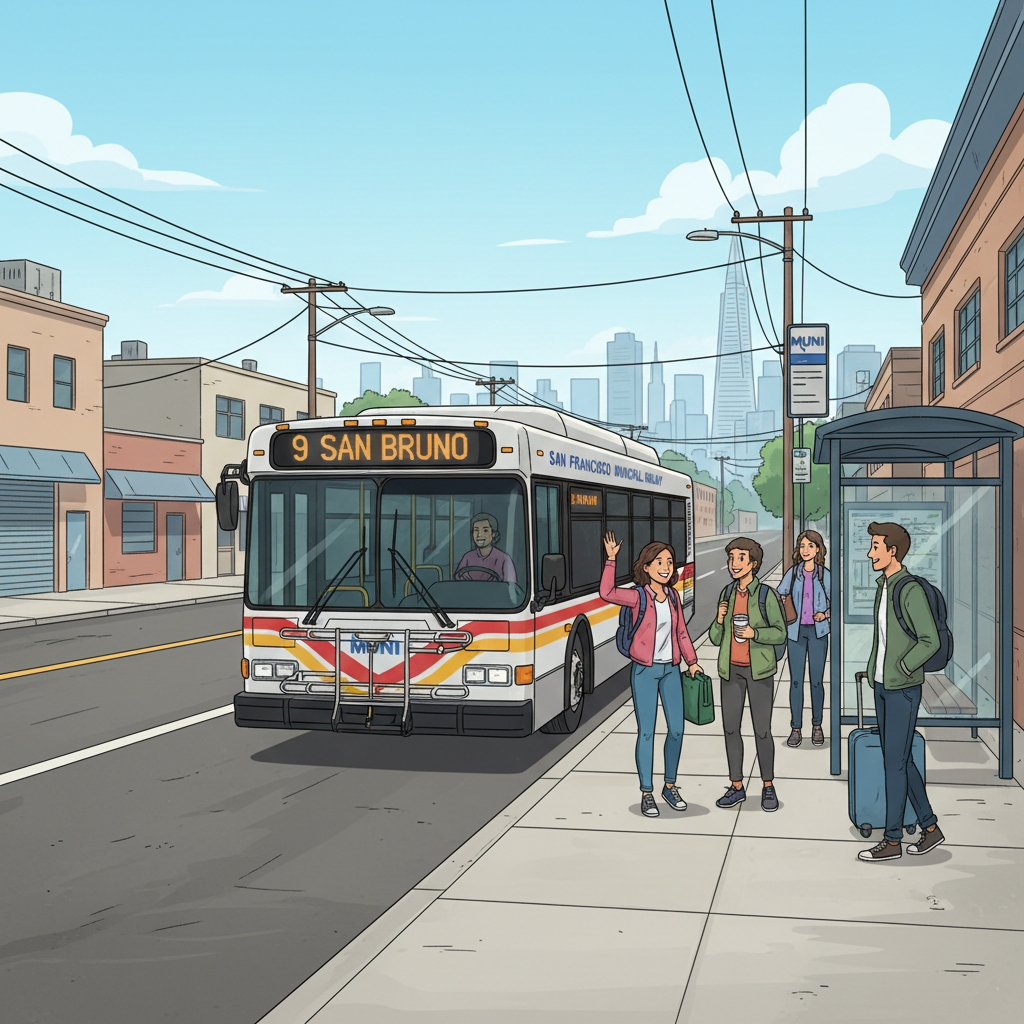 SF Upgrades 8 Bayshore Stops for Better Access