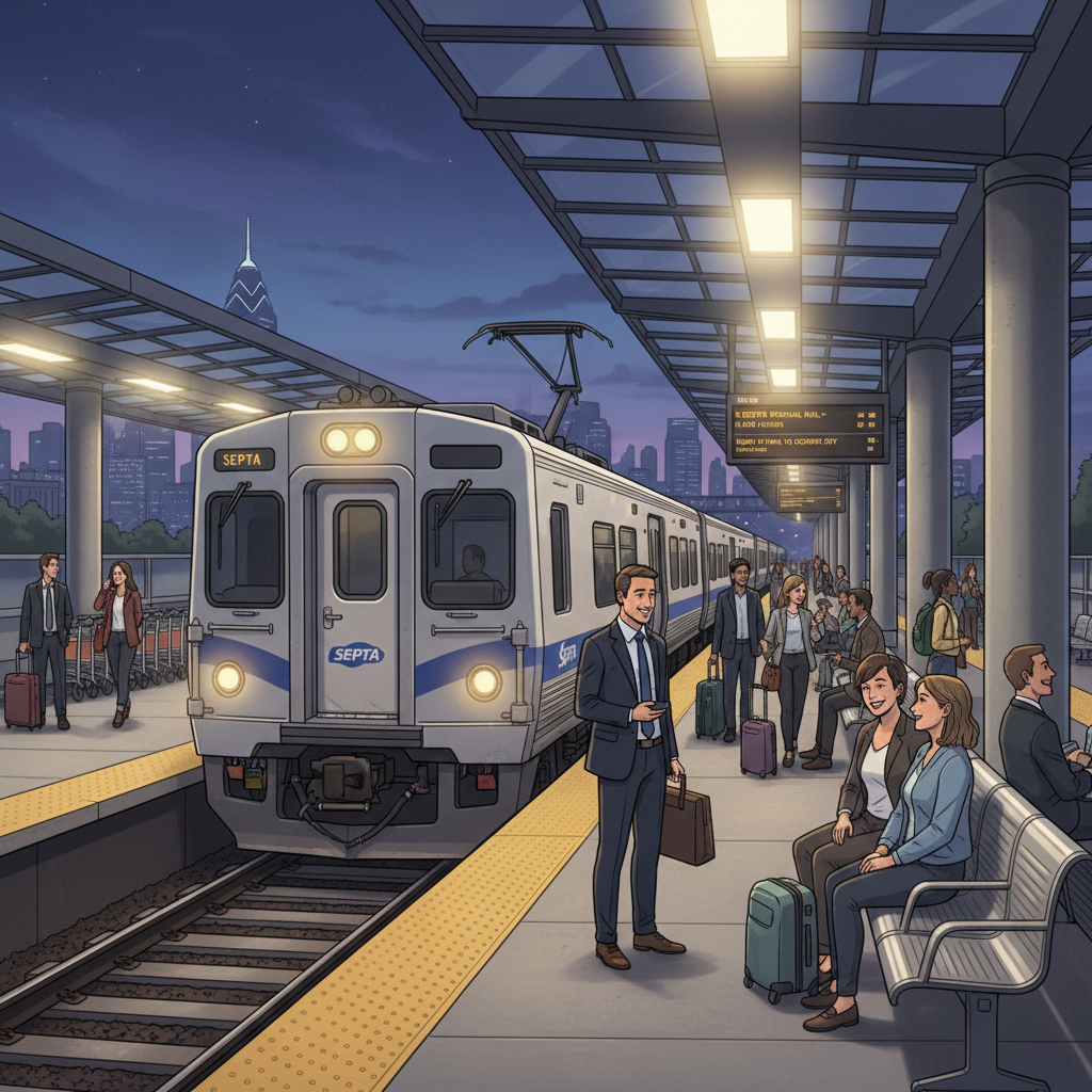 Philadelphia Airport Line Adapts Service Feb 5