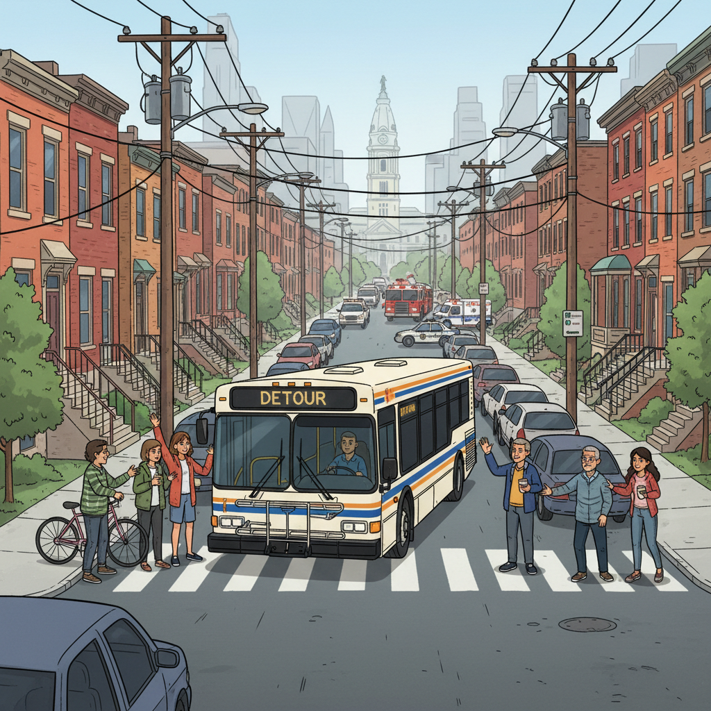 Philadelphia Fire Disrupts Transit — Service Resuming