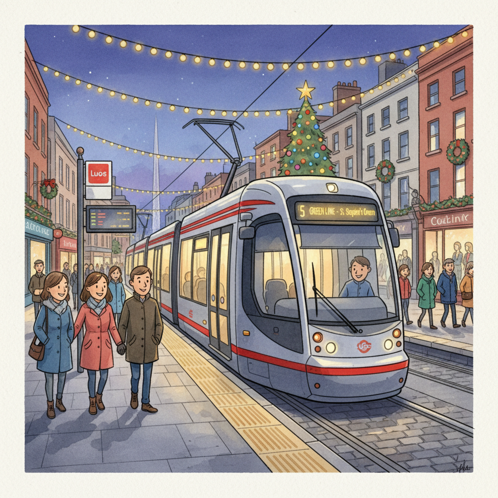 Ireland Luas Adjusts Hours for Holiday Celebration