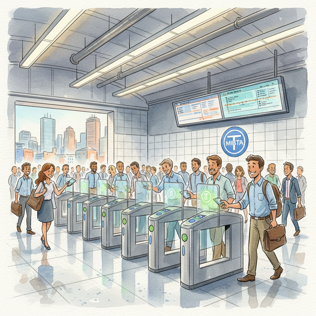Boston's MBTA Tests New Fare Gates at South Station