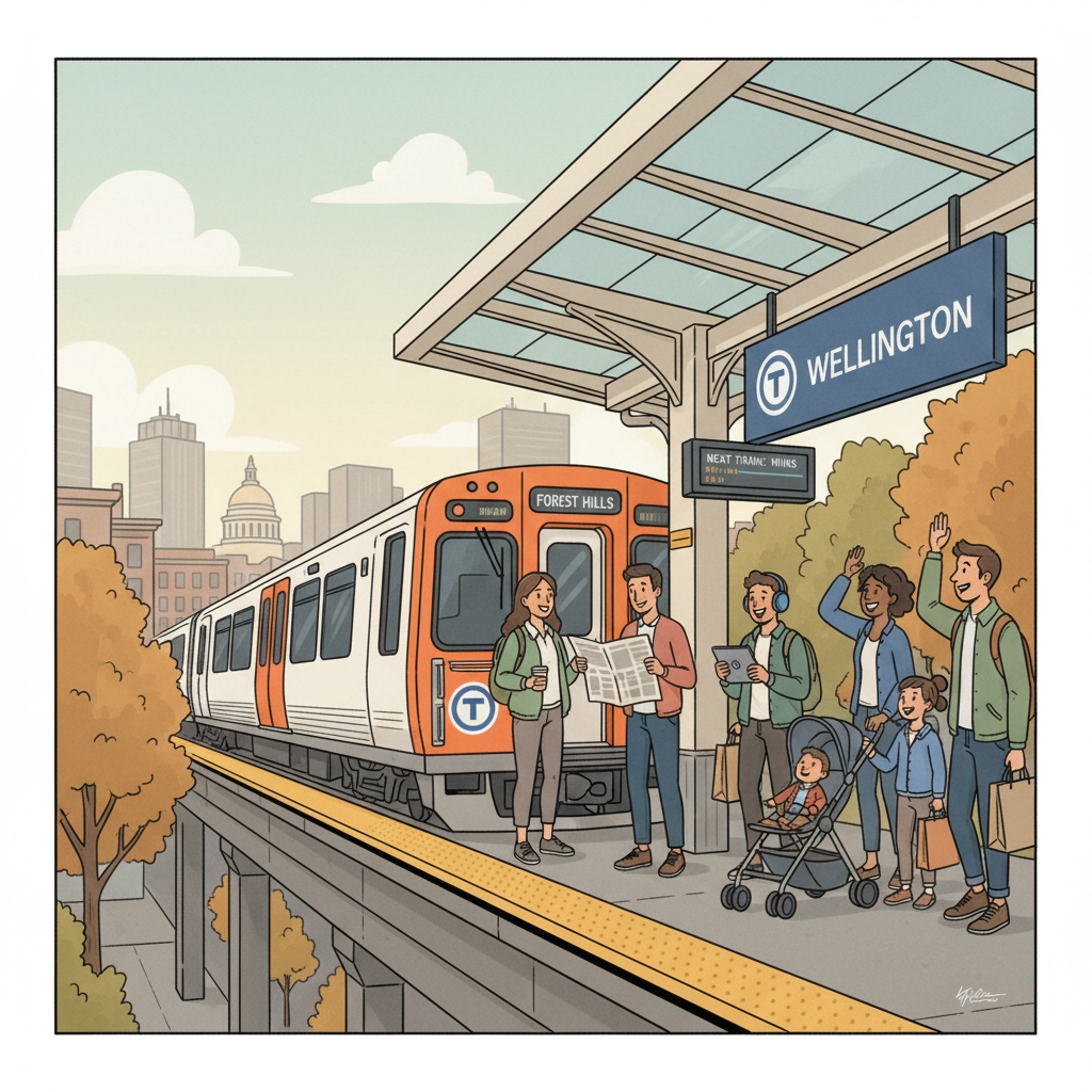 Boston MBTA Crews Respond to Train Issue Near East Somerville