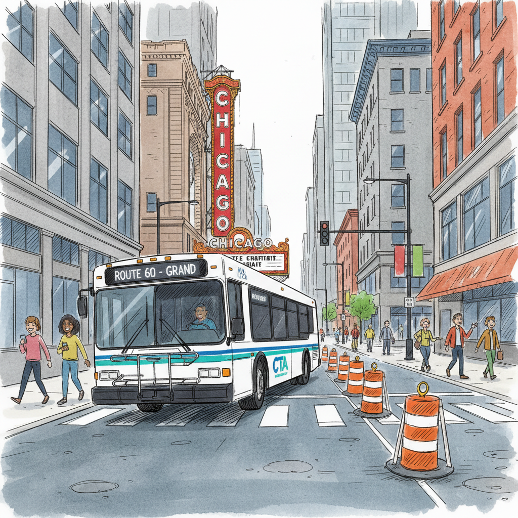 Chicago Route 29 Adapts for Downtown Progress