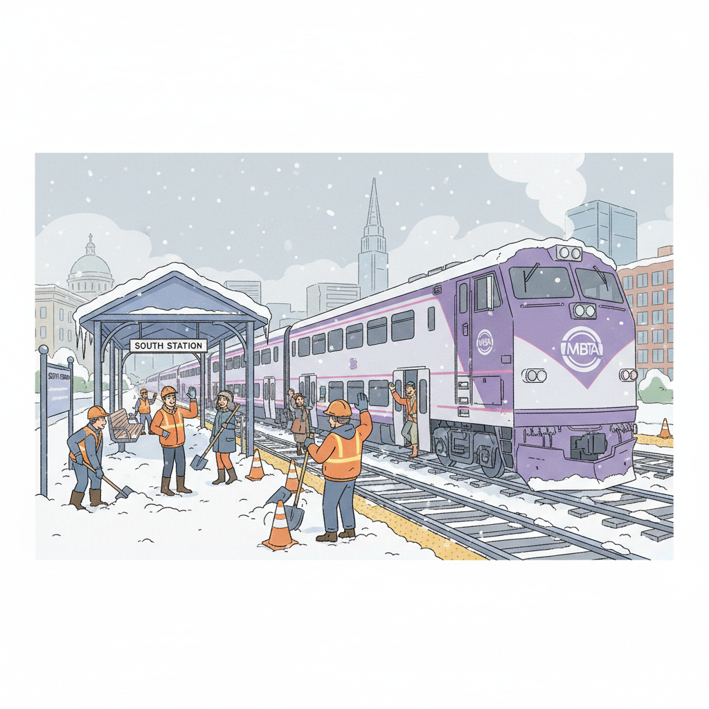 Boston MBTA Crews Battle Winter — Service Recovery Underway