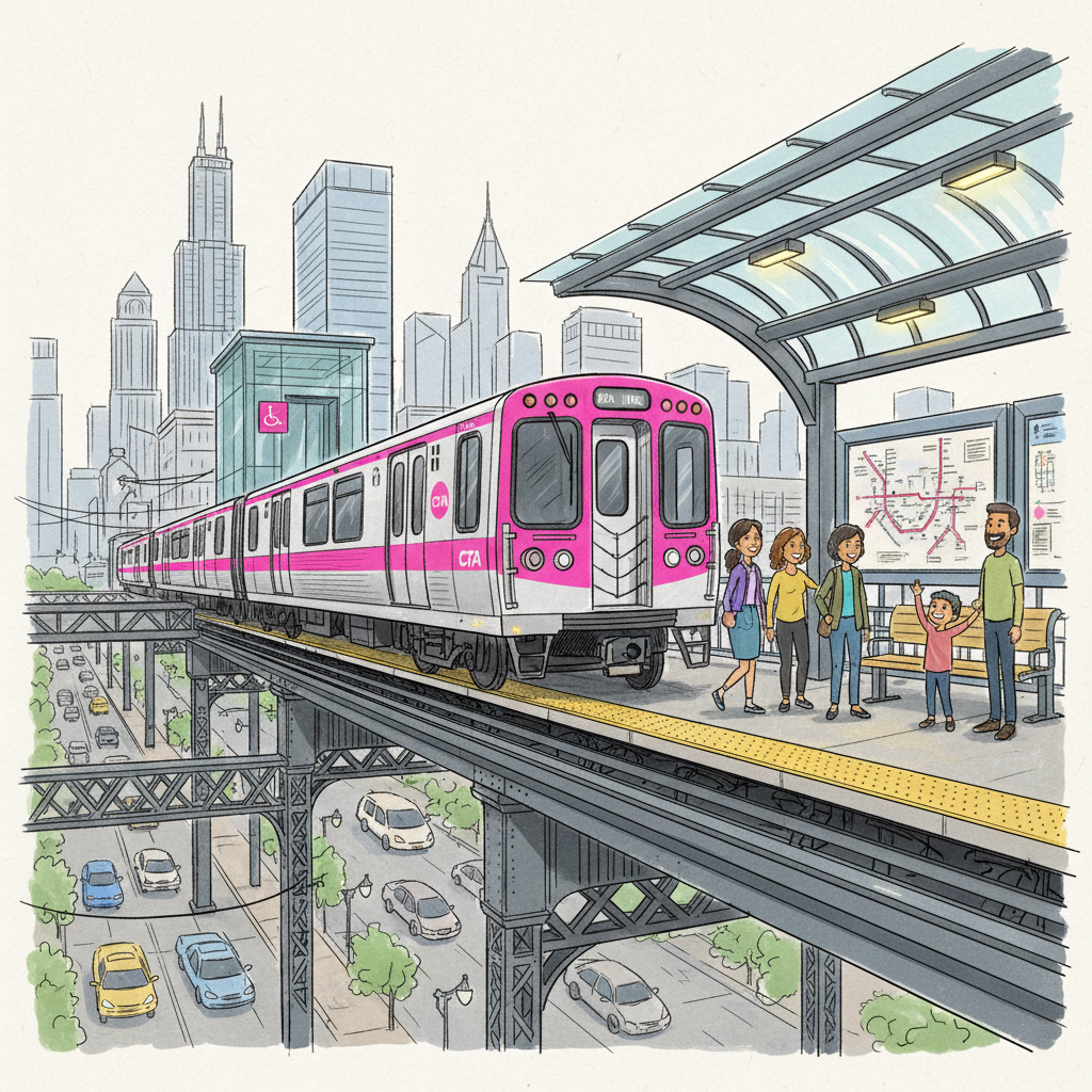 Chicago CTA Works to Restore Kedzie Pink Line Access