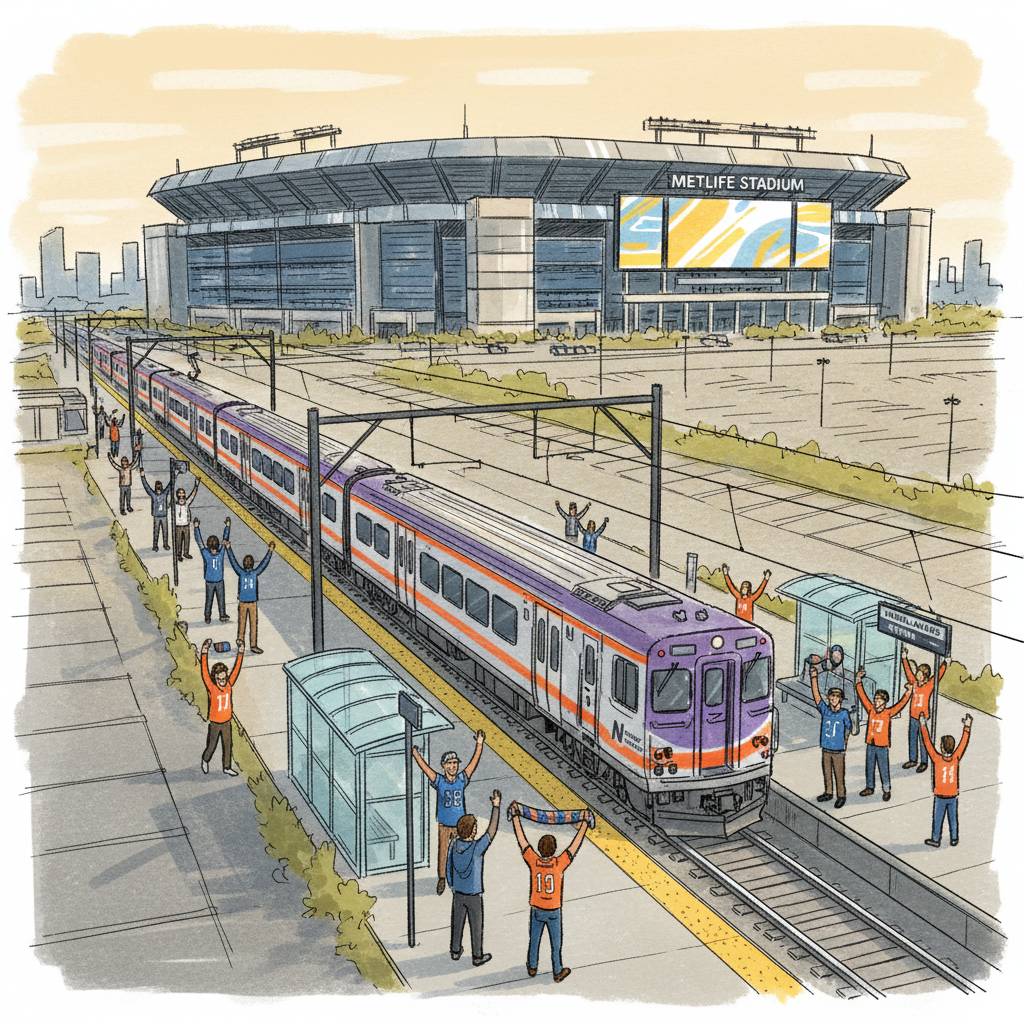 NYC-NJ Transit Adds Special Rail Service to MetLife