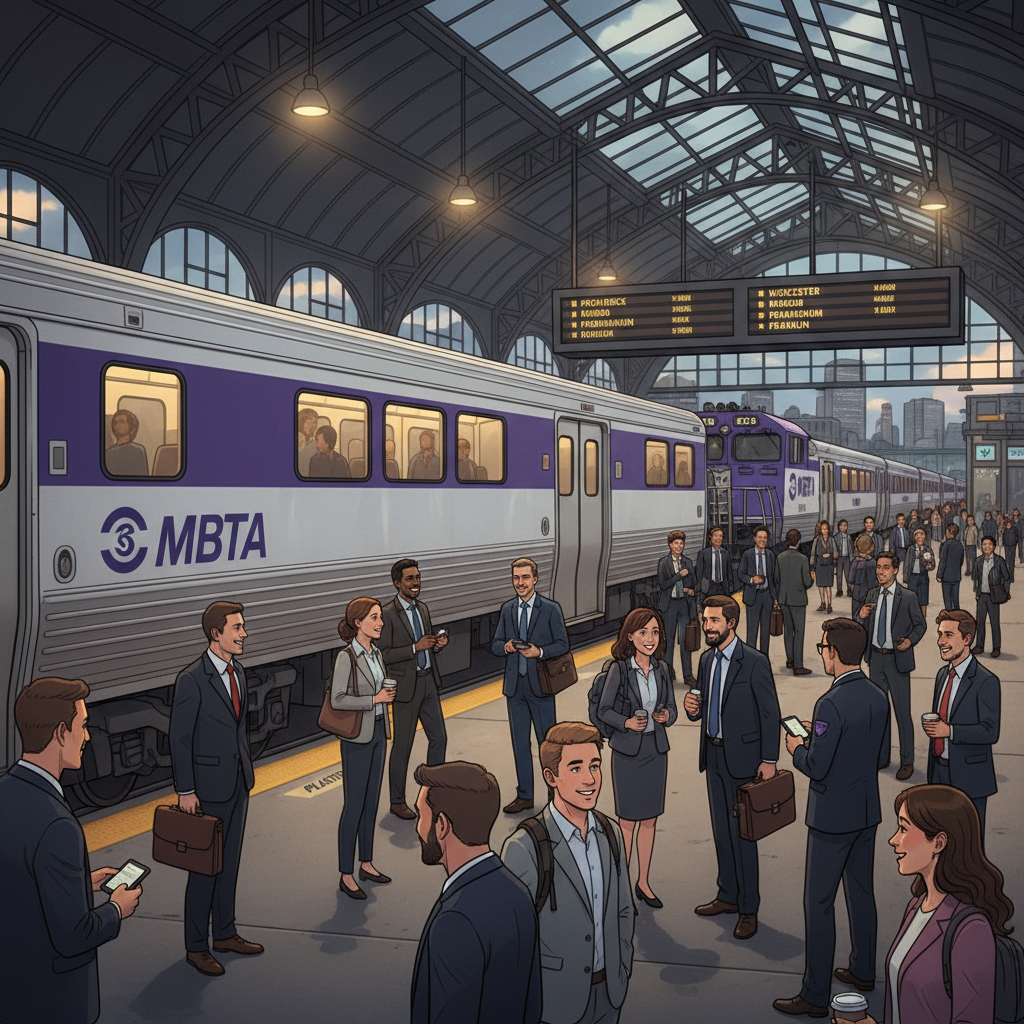 Boston MBTA Train 571 Adds Local Stops Tonight