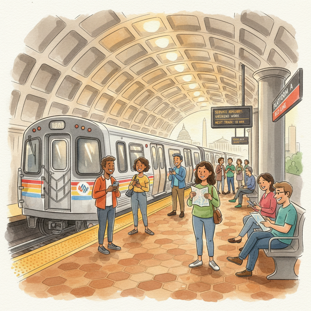 DC Metro Adapts 4 Lines for Weekend Work