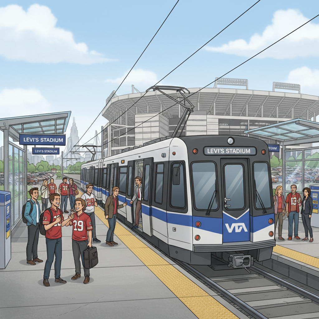 SF VTA Light Rail Connects Fans to Metallica Shows