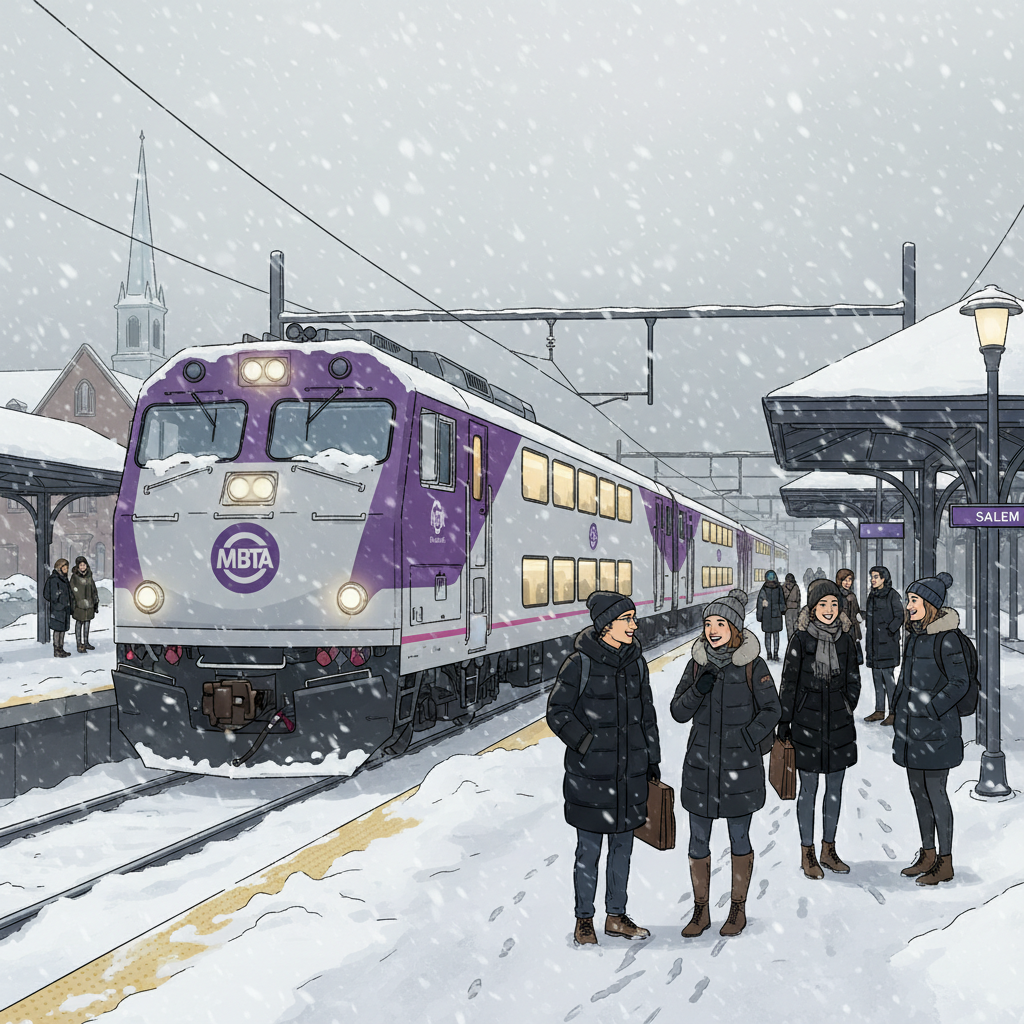 Boston MBTA Adapts Service for Monday Storm