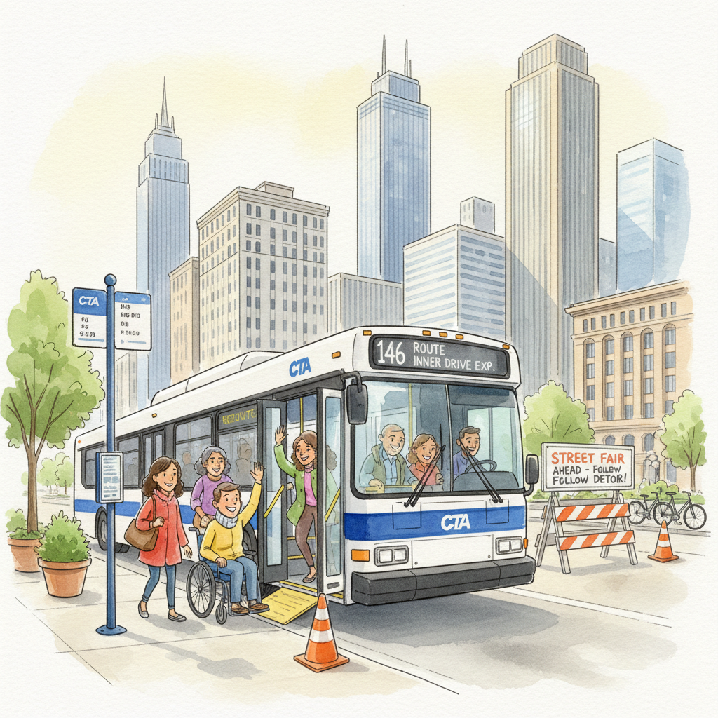 Chicago CTA Adapts Routes — Service Continues