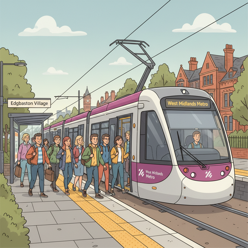 West Midlands Metro Restores Edgbaston Village Service