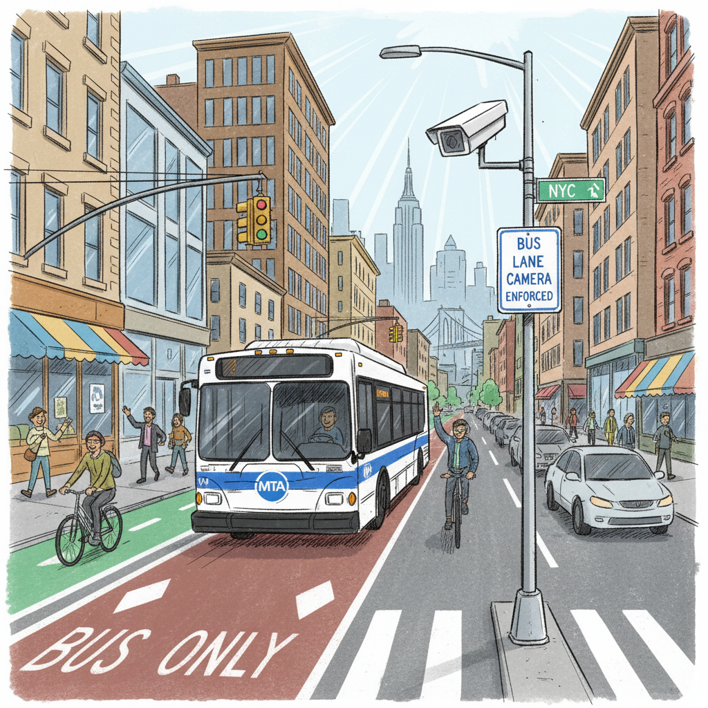 NYC Adds Bus Lane Cameras to Speed Up Transit
