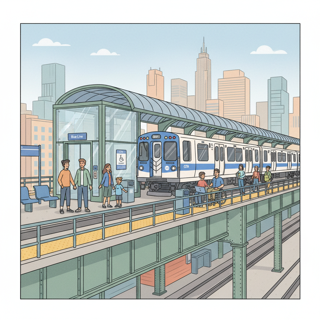 Chicago Blue Line Adapts as Racine Elevator Repairs Begin