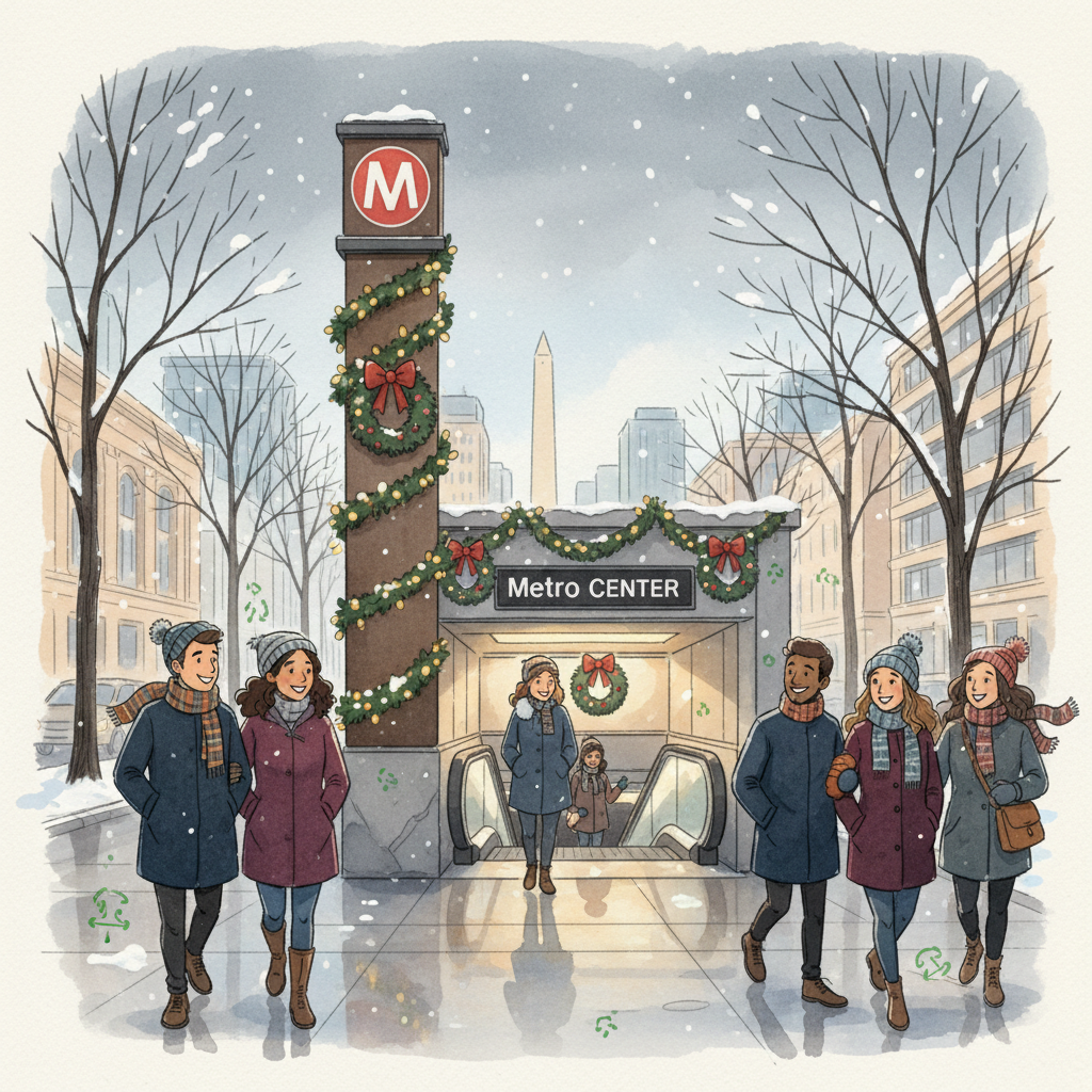 DC Metro Turns Stations Into Holiday Hubs