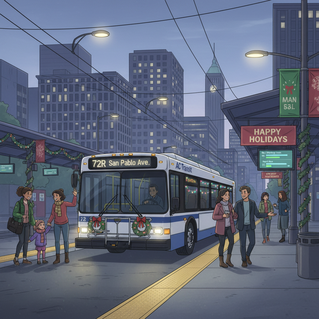 SF Transit Workers Bring Holiday Joy to East Bay Kids