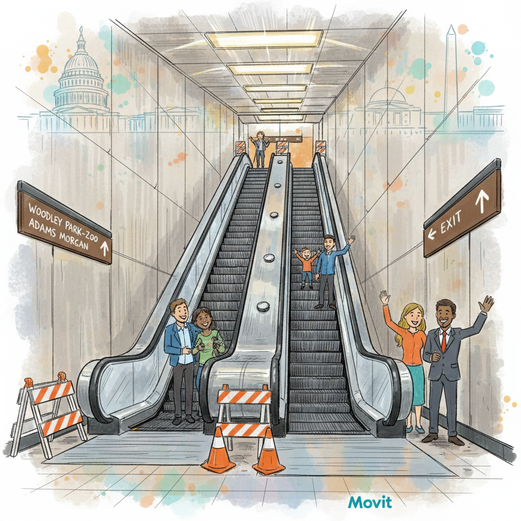 Navy Yard Station Upgrades 5 Escalators for Riders