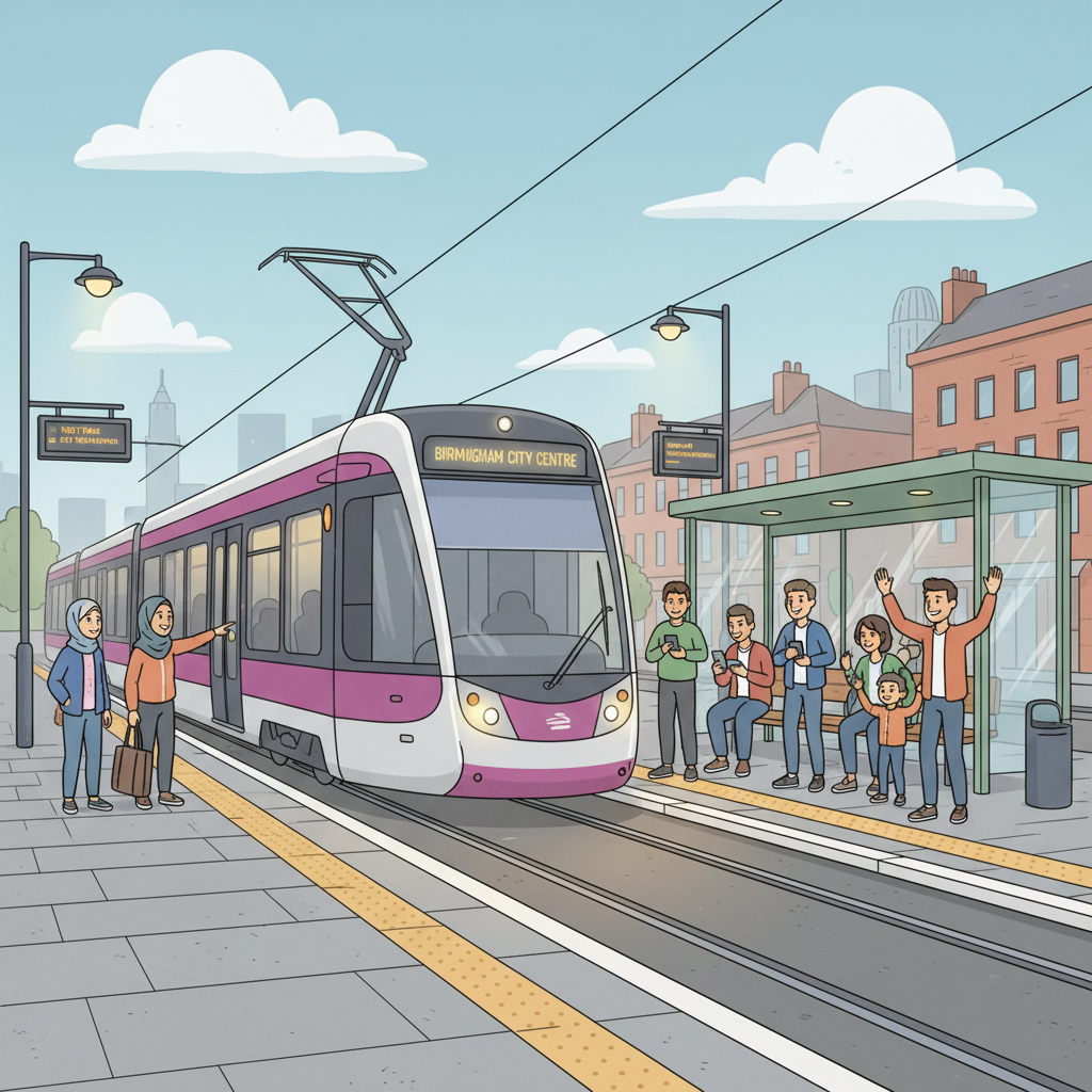 West Midlands Works to Restore Tram Service