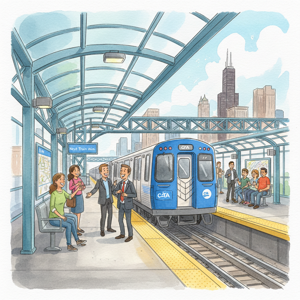 Chicago Blue Line Adapts Service on O'Hare Route