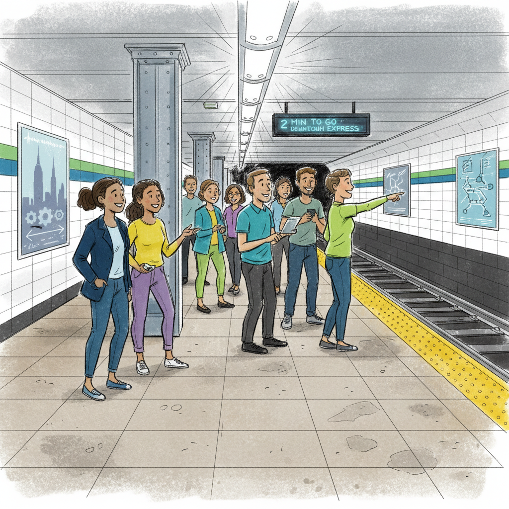 NYC Transit Reminds Riders: Yellow Line Keeps You Safe
