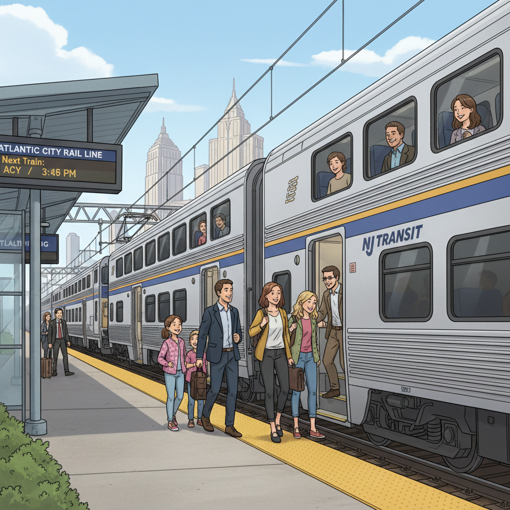 NYC-NJ Transit Unveils Atlantic City Map for Riders