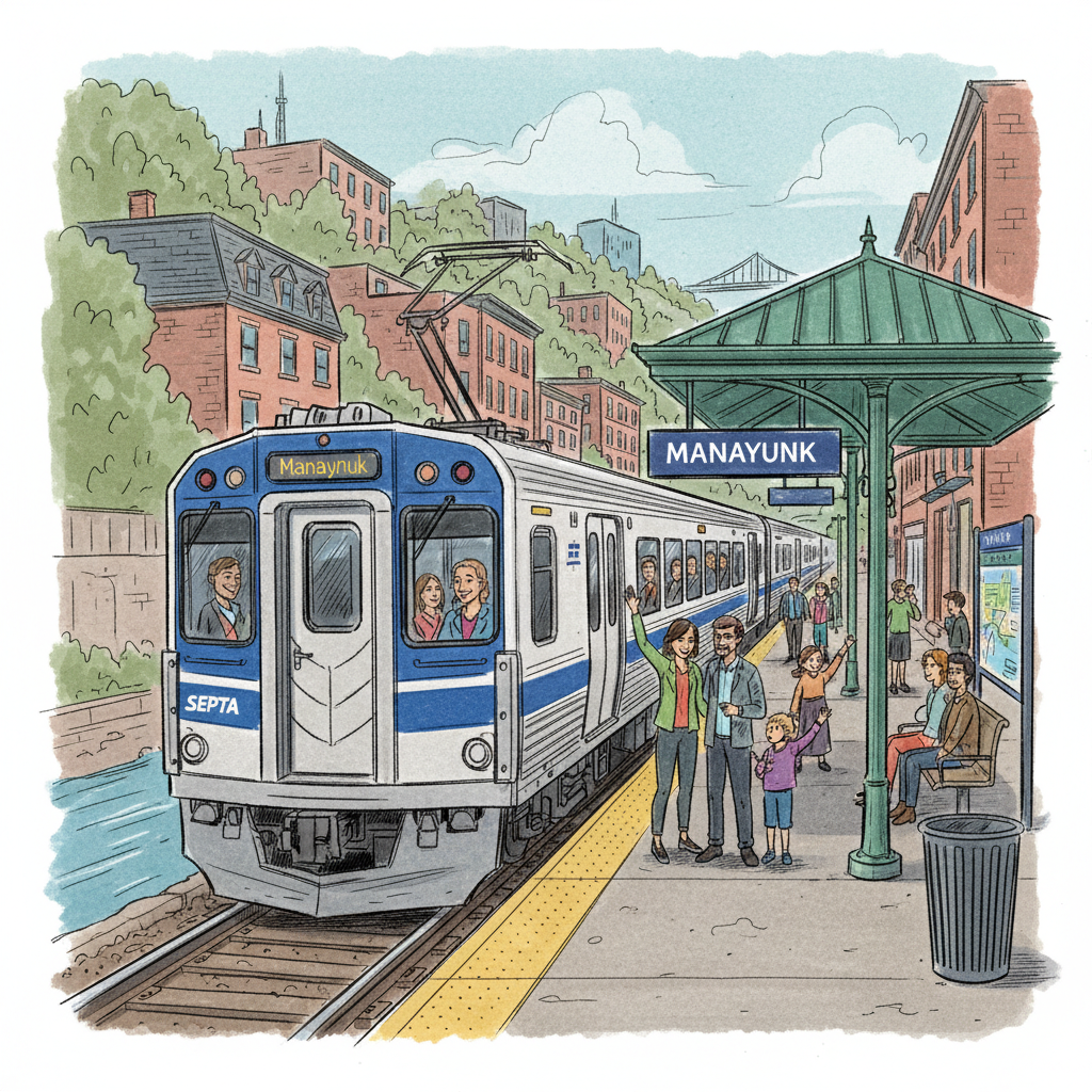 Philadelphia Manayunk Line Adapts to Minor Delay