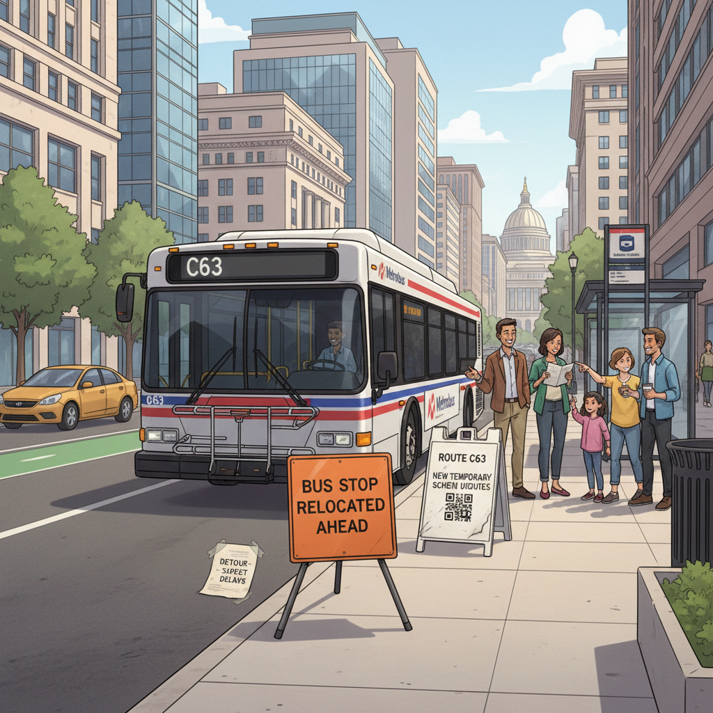 DC C63 Stop Shifts North to Improve Service Flow