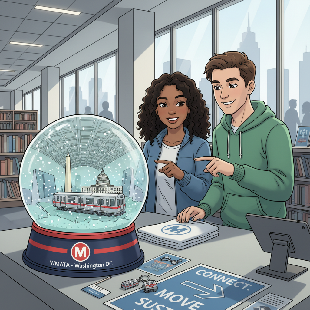 DC Metro Snow Globes Return to MLK Library Shop