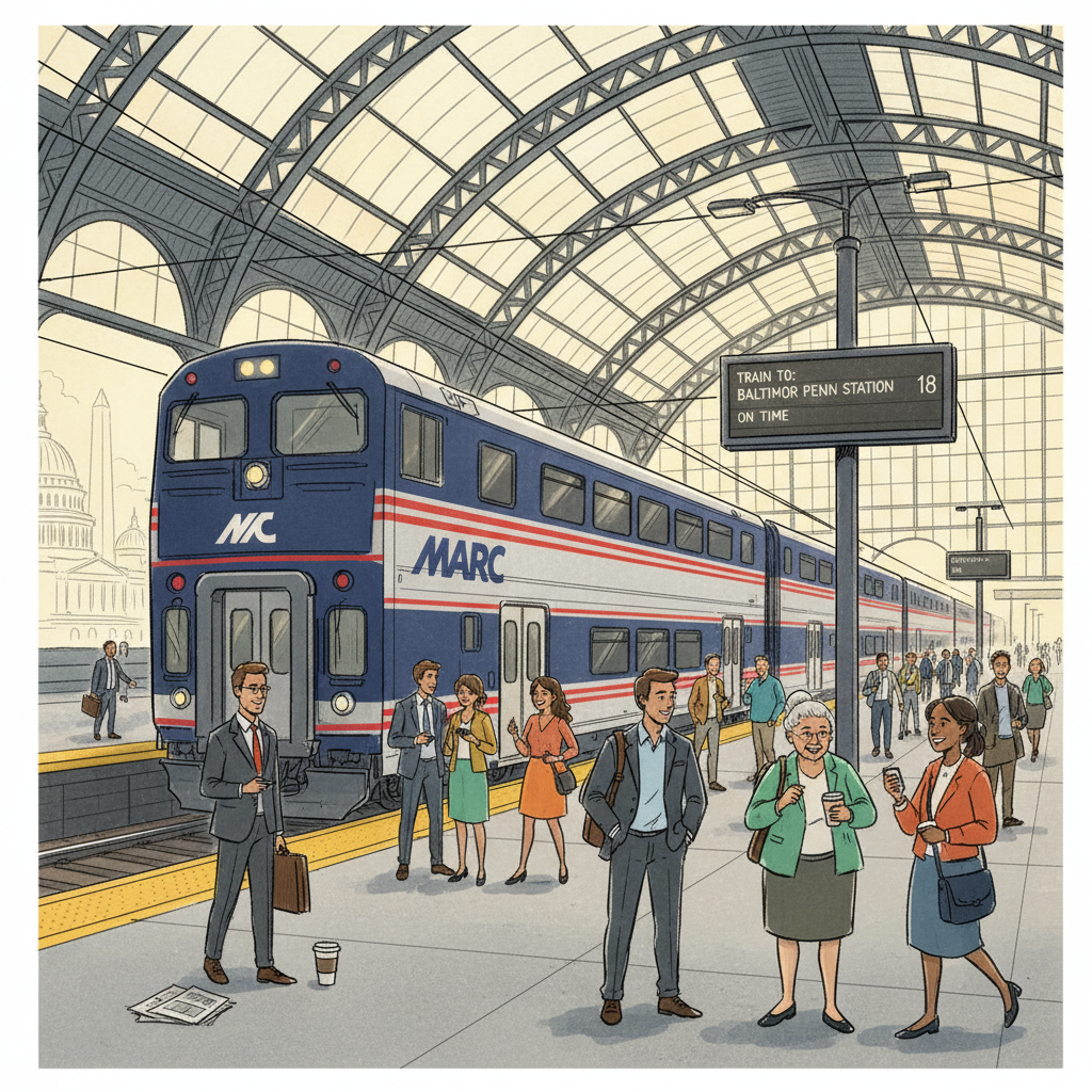 MARC Train Adapts Presidents Day Service in DC-MD-VA