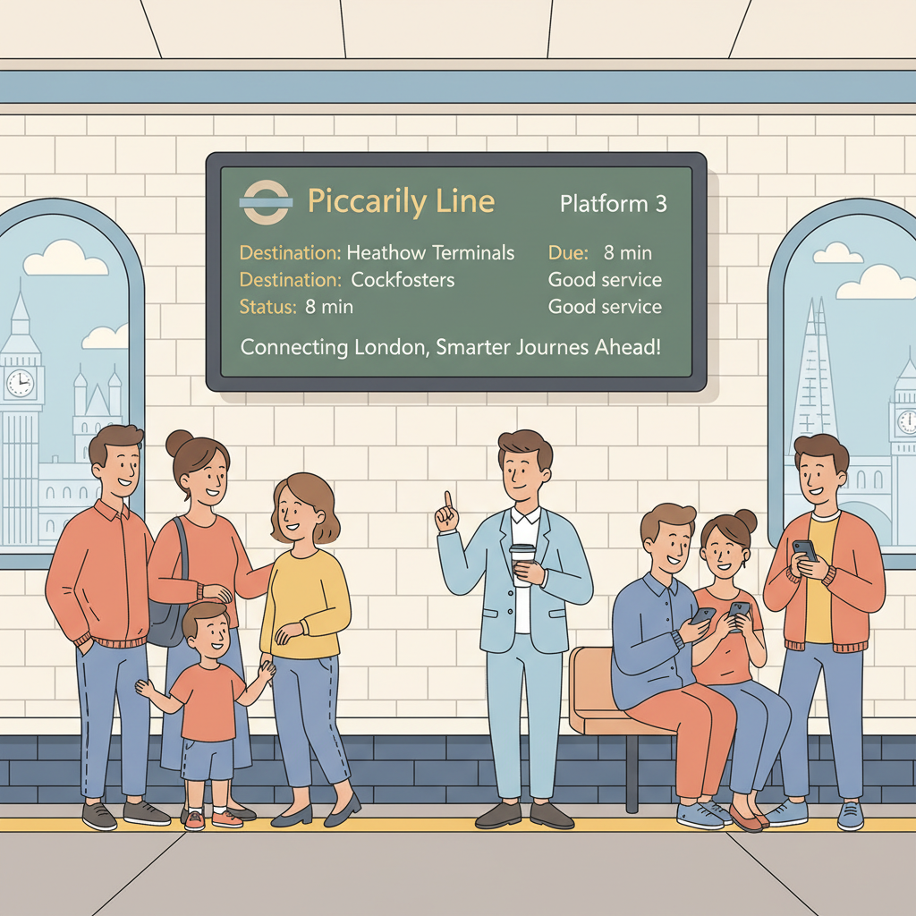 London Commuters Adapt as Tech Evolves at Tufnell Park