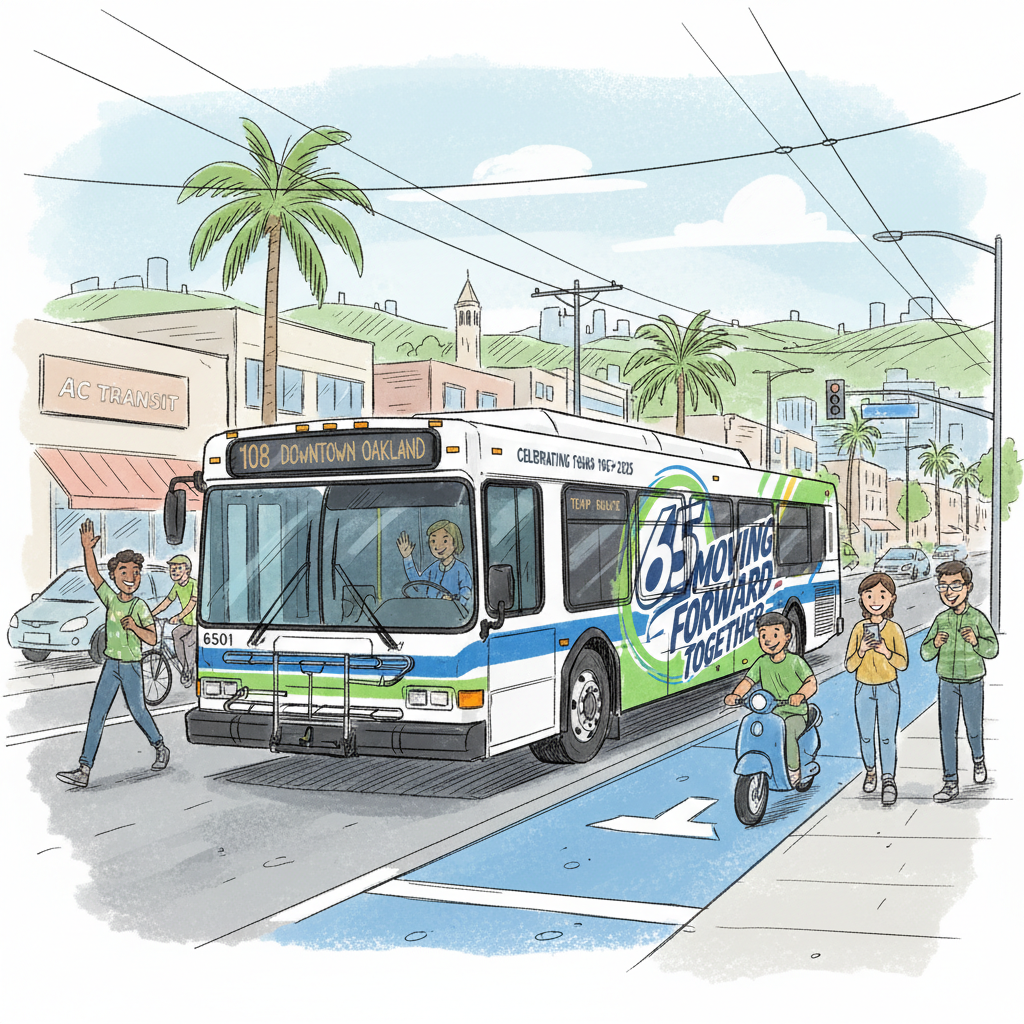 AC Transit Designer Honored for 65th Anniversary Work