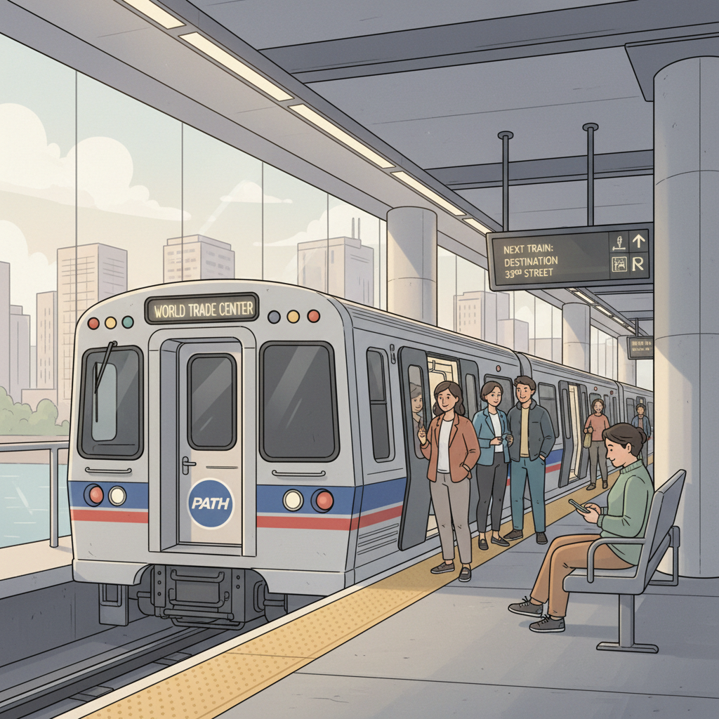 NYC PATH Newport Station Adapts to Single Track