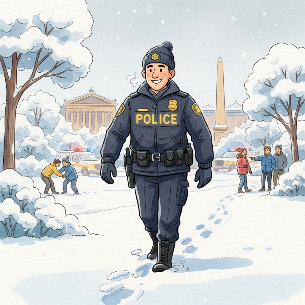 Princeton Officer Runs Mile Through Snow to Save Skater