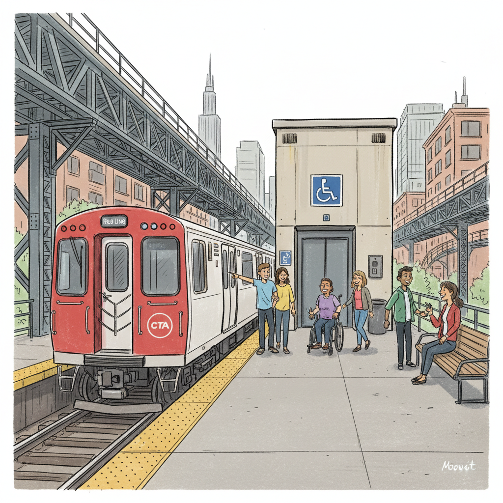 Chicago CTA Works to Restore Red Line Elevator Access