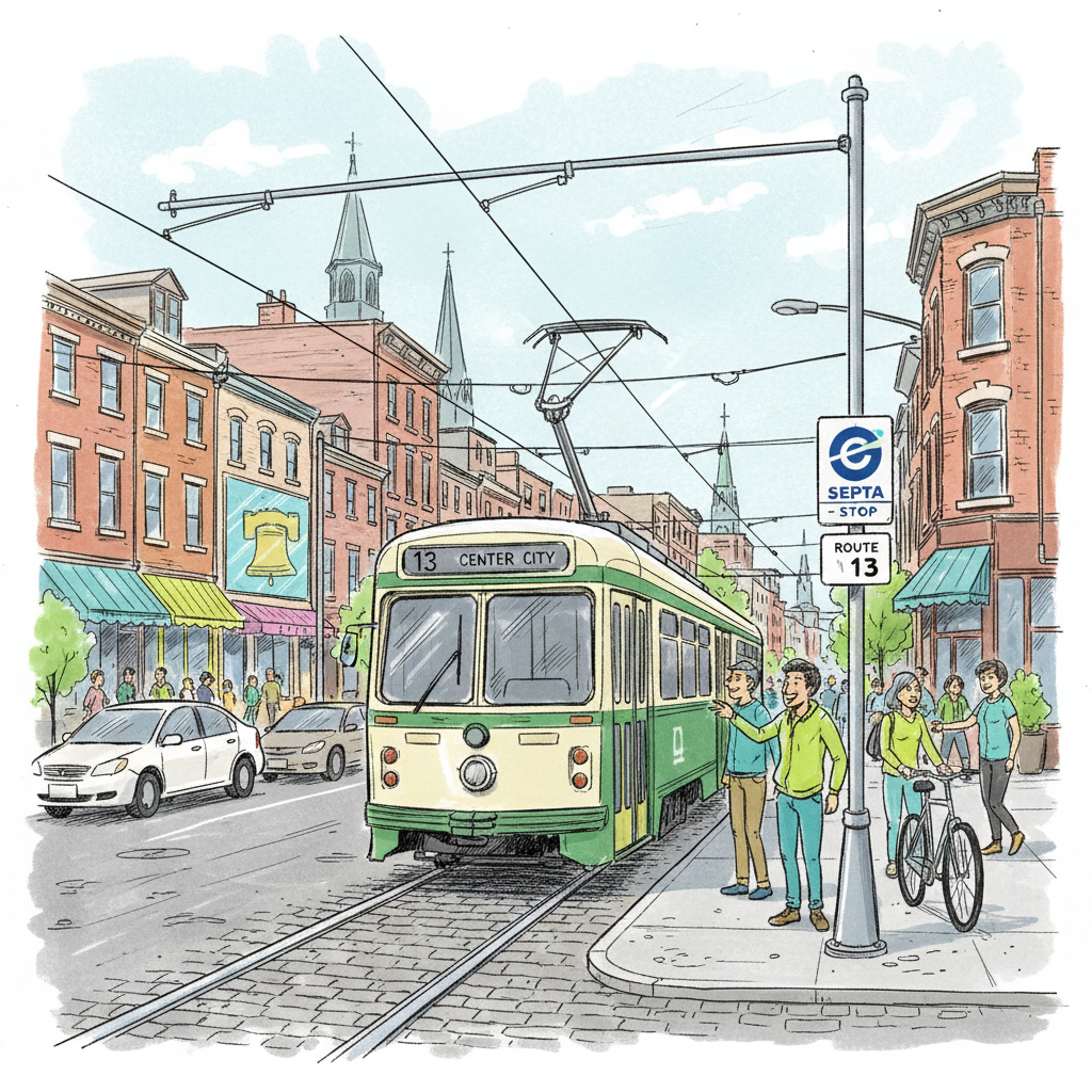 Philadelphia T4 Trolley Adapts With Shuttle Service