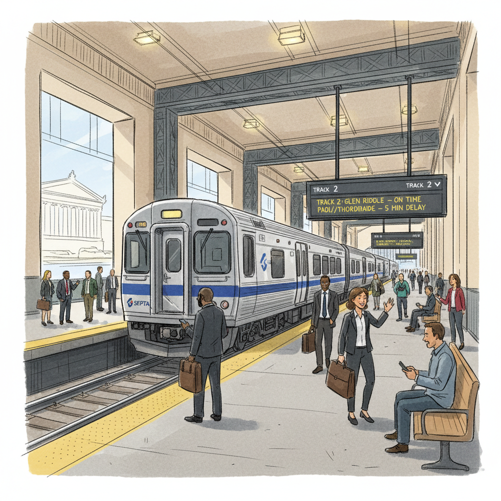 Philadelphia Train Delay Resolved, Riders Adapting