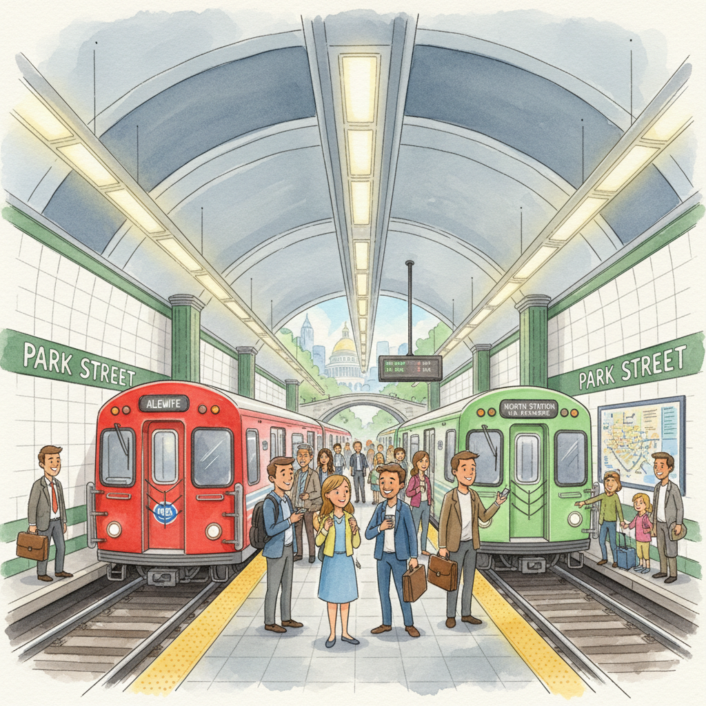 Boston MBTA Quickly Resolves Park Street Disruption