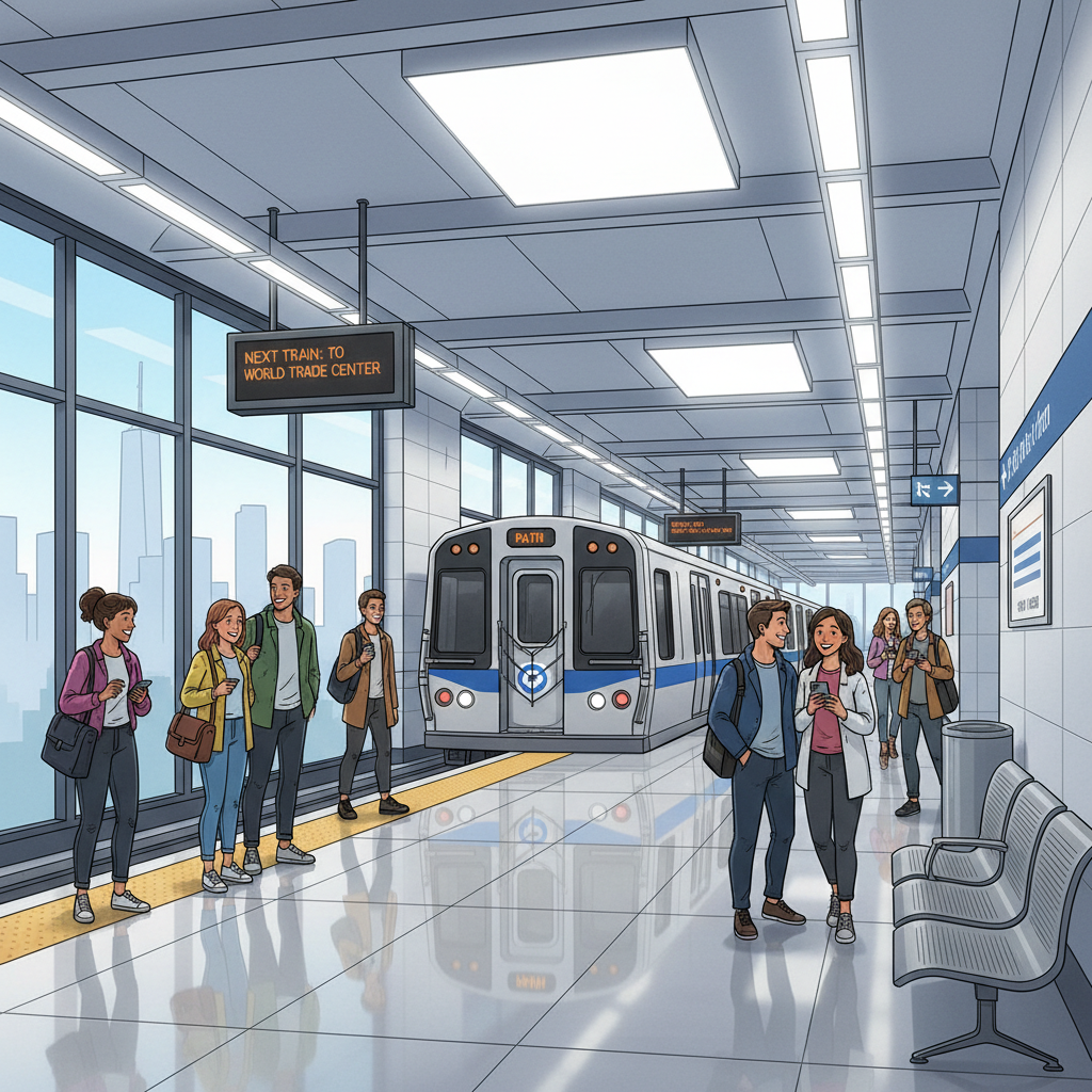 NYC PATH Newport Station Adapts to Single Track