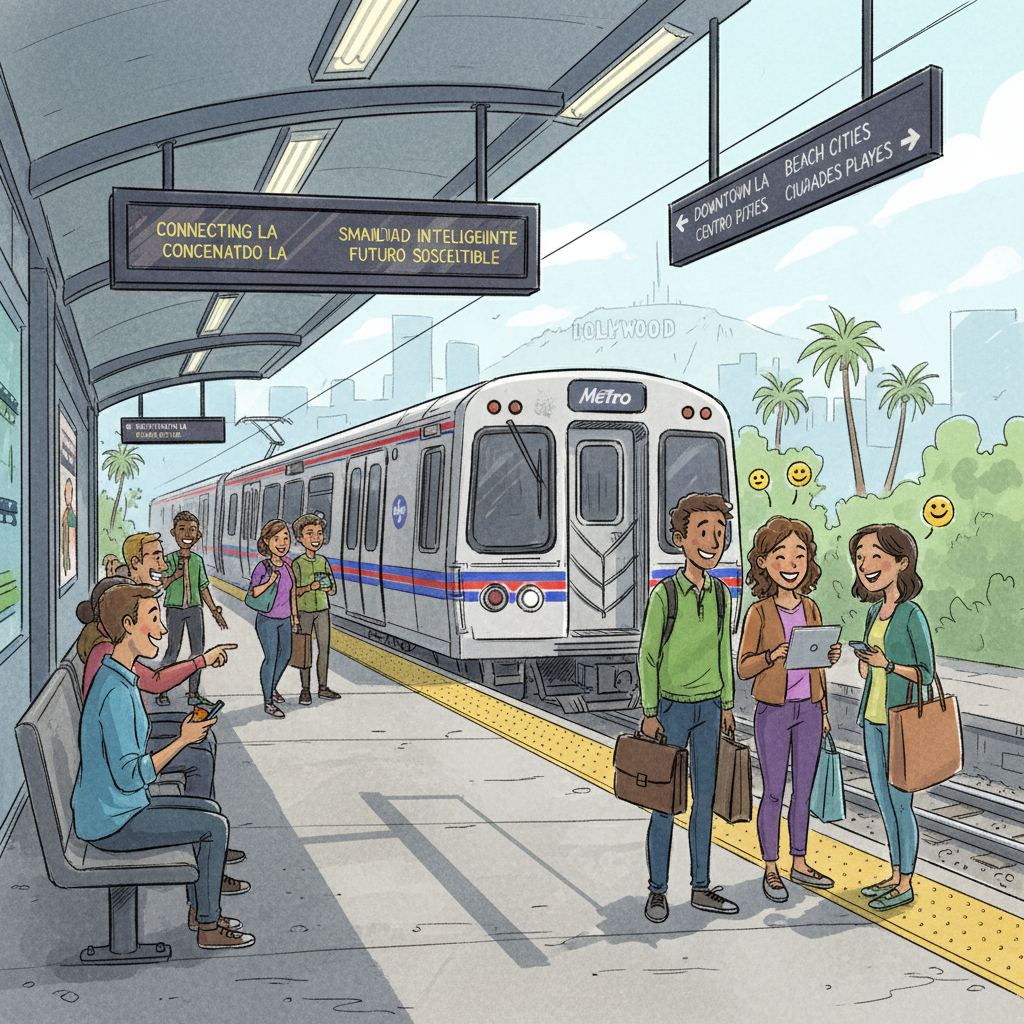 LA Crews Work to Restore Pico Station Service