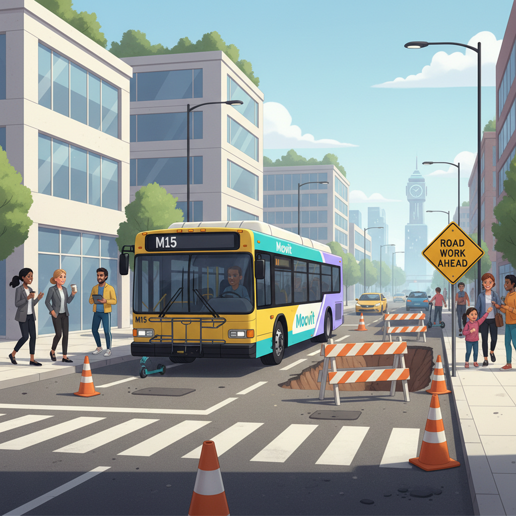 North West Service 46 Adapts to Roadwork