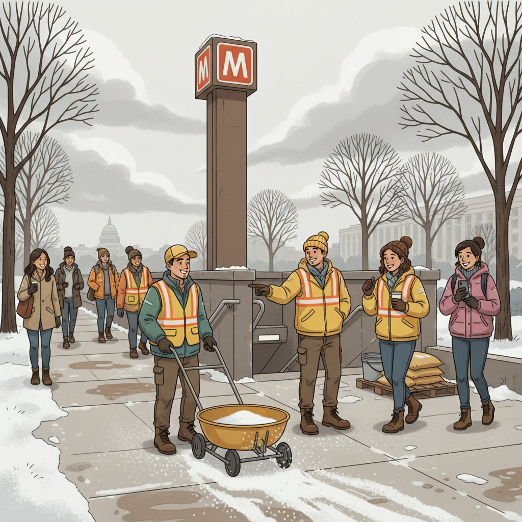 DC Metro Pre-Treats Stations Ahead of Winter Storm