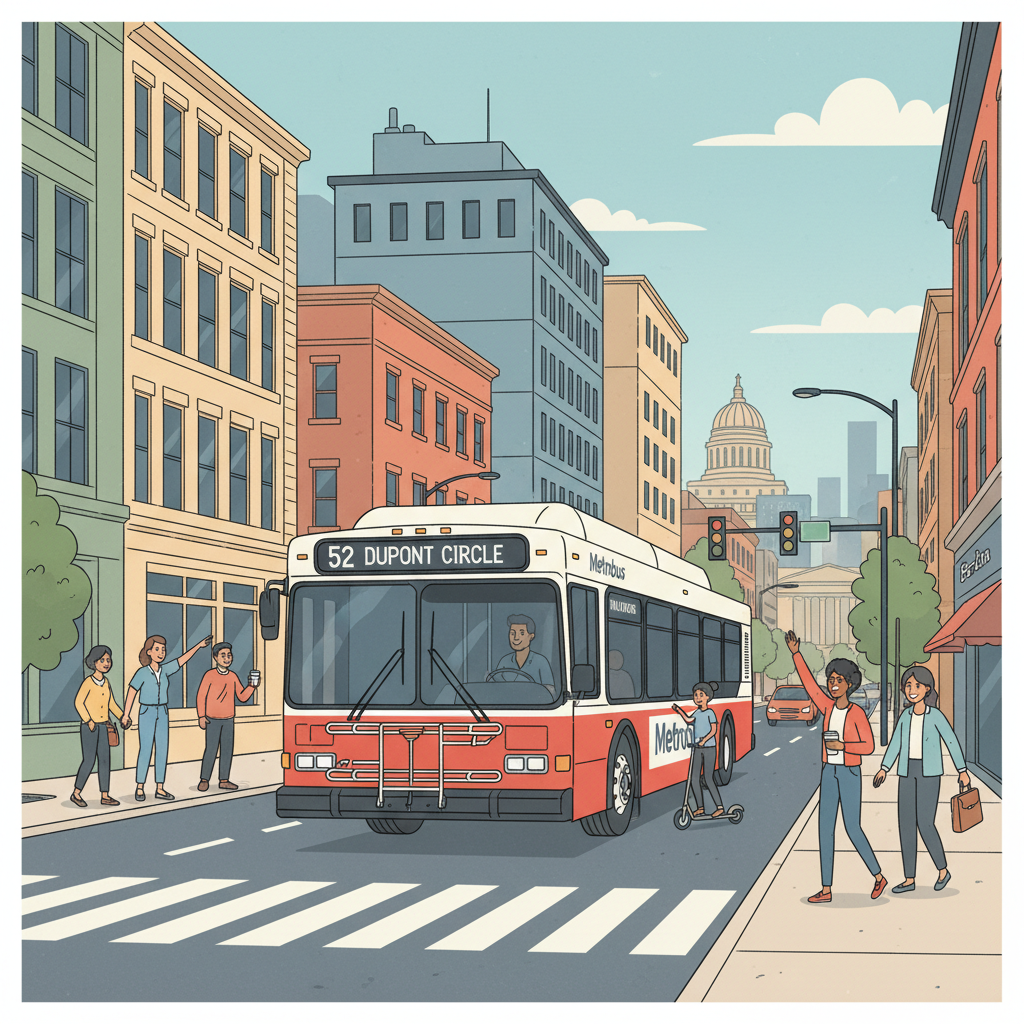 DC D32 Bus Adapts Route for Bocelli Concert