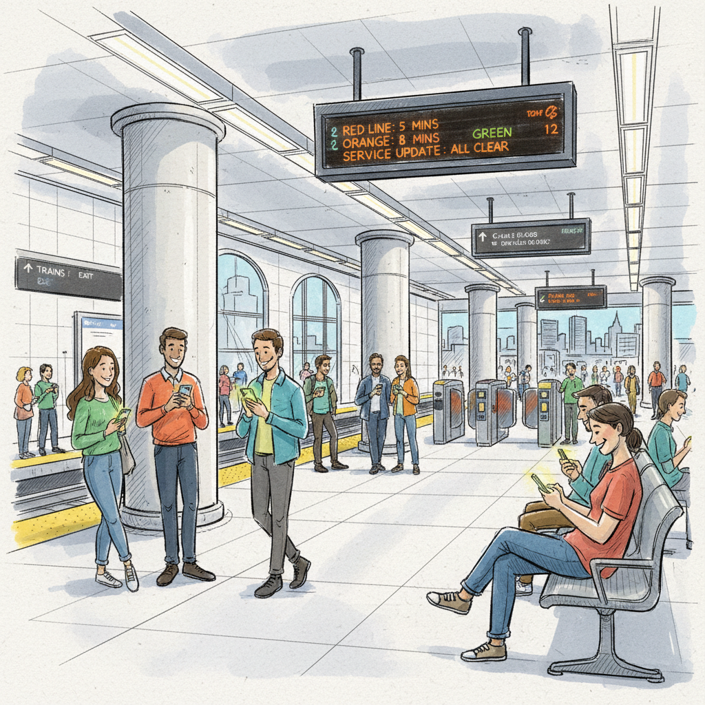 Boston Transit Brings Help to Riders' Phones